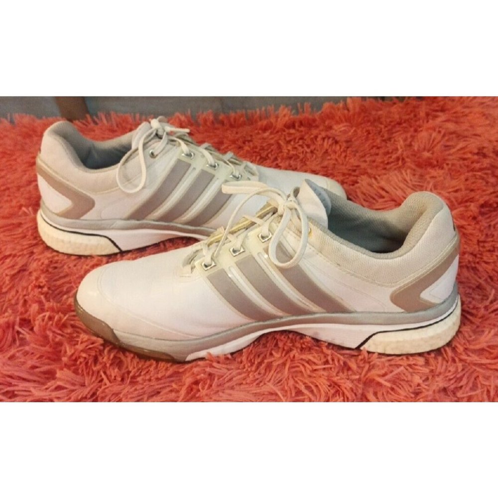 Adidas AdiPower Boost Endless Energy White Gray Golf Shoe Size 10.5
